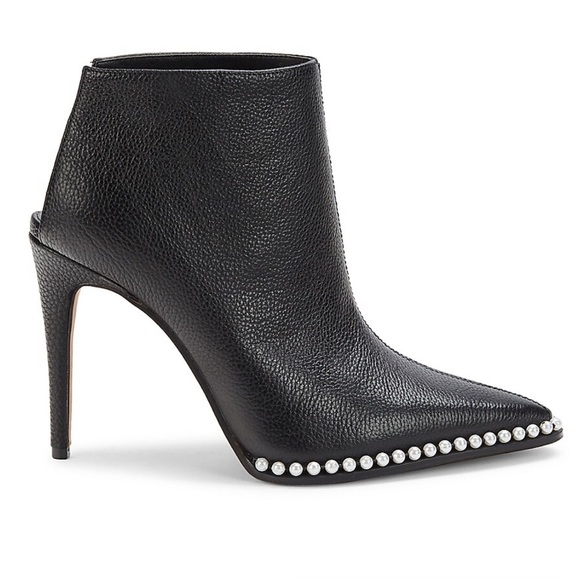 Karl Lagerfeld Shoes - 🌸KARL LAGERFELD🌸 Cyron Studded Leather Stiletto Booties Size:6